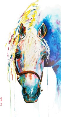 Annette Broy; Peace, 2021, Original Painting Acrylic, 24 x 48 inches. Artwork description: 241 Beautiful horse representing Peace.  Peace is one of 3 in a series. ...