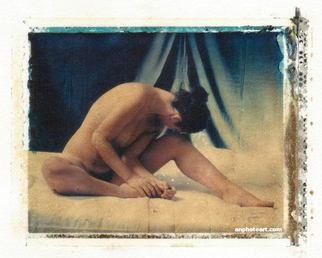 Frank Morris; Nude Number 9, 2007, Original Photography Other, 4 x 5 inches. Artwork description: 241 Large Format Polaroid Type 79 Photo Transfer into Arches Aquerelle 100% Cotton Artist Paper. SOLD...