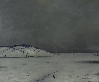 Igor Sokolov; On Thin Ice, 2020, Original Painting Oil, 60 x 50 cm. Artwork description: 241  On thin ice  Oil on canvas. 50N60 cm. 2020.Styles: Realism, Impressionism, Modern.Mediums: Oil.Materials: Canvas. ...