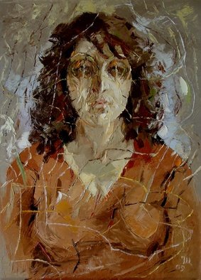 Ara Ghevondyan; Portrait Of A Woman, 2009, Original Painting Oil, 50 x 70 cm. Artwork description: 241 Woman, light, portrait...