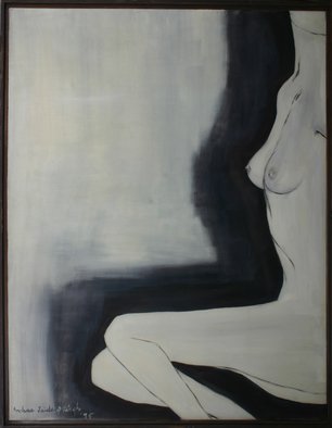 Archna Jaideep Singh; A Tribute To Man Ray, 1995, Original Painting Oil, 88.5 x 114 cm. Artwork description: 241  This painting is my tribute to the photograph taken by the famous photographer Man Ray. The composition comprises oil paints on canvas....