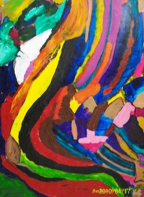 Archna Jaideep Singh; Rich Bosom, 2008, Original Painting Acrylic, 52.5 x 73 cm. Artwork description: 241     The composition comprises acrylic paints on paper. The myriad colours reflect the multidimensional beauty and strength of womanhood....