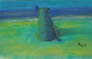 Ari Rajsbaum; El Perro Y El Mar, 2018, Original Painting Other, 41 x 59 cm. Artwork description: 241 The present work forms part of a group of paintings called  wise animals ...