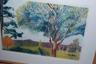 Armineh Bakhtanians; Covina Hills, 2010, Original Watercolor, 28 x 22 inches. Artwork description: 241  plein air watercolor titled 