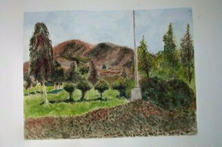 Armineh Bakhtanians; Hills Of Covina II, 2000, Original Watercolor, 28 x 22 inches. Artwork description: 241   plein air watercolor titled Covina Hills  ...