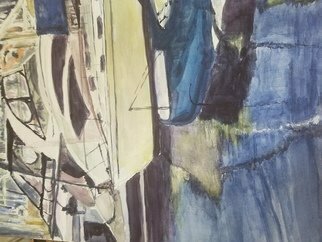 Armineh Bakhtanians; Long Beach 1, 2020, Original Watercolor, 12 x 16 inches. Artwork description: 241 Inspired by the beauty of boats and sea life. ...