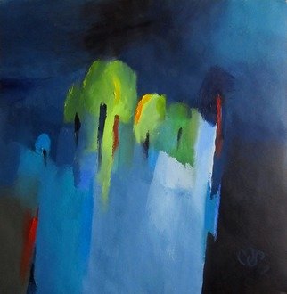 Matti Sirvio; SPRING NIGHT, 2012, Original Painting Oil, 55 x 55 cm. Artwork description: 241  Spring   ...