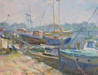 Rafael Sander; Afternoon Mystic Seaport, 2012, Original Painting Oil, 12 x 16 inches. Artwork description: 241   Mystic Seaport       ...