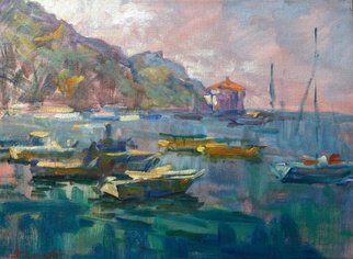 Rafael Sander; Sunset Catalina Island, 2012, Original Painting Oil, 12 x 16 inches. Artwork description: 241    Catalina Island  ...
