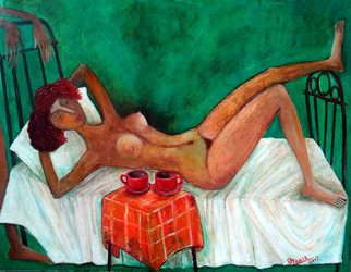 Zakir Ahmedov; Morning Coffee 2, 2017, Original Painting Other, 90 x 70 cm. Artwork description: 241 Morning coffee 2. Original Painting Oil on Canvas 2017 year 70 x 90 cm. 8500 ...