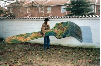 Bo Sigvardson; Big Brush, 1991, Original Sculpture Wood, 600 x 120 cm. Artwork description: 241 The worlds largest paintbrush...