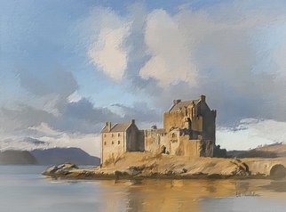 Allan. Roger. Thistleton; Eilean Donan Castle, 2015, Original Digital Art, 15 x 11 inches. Artwork description: 241   landscape, loch, water, mountains, castle.     ...