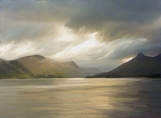 Allan. Roger. Thistleton; Stormy Weather, 2015, Original Digital Art, 15 x 11 inches. Artwork description: 241  landscape, loch, water, mountains.    ...