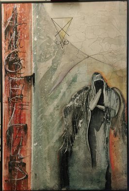 Frank Hoffmann; Angelus, 2016, Original Mixed Media, 60 x 90 cm. Artwork description: 241   Abstract, Angel, Lucifer, venus ...
