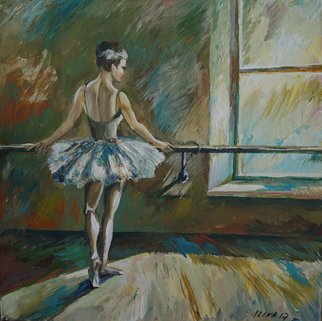 Tatiana Ilina; Ballerina 3, 2017, Original Painting Acrylic, 33 x 33 cm. Artwork description: 241 wonderful, brightness, canvas, colors, dance, artistic, impressionism, ballerina, ballet, green, women, beautiful women, love...