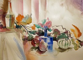 Igor Misyats; Flowers, 2018, Original Watercolor, 50 x 70 cm. Artwork description: 241 Watercolor on Paper.Original painting on 100  cotton paper  300gsm . ...