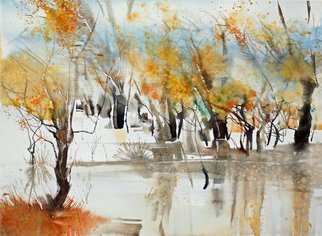 Igor Misyats; Landscape, 2018, Original Watercolor, 50 x 70 cm. Artwork description: 241 Watercolor on Paper.Original painting on 100  cotton paper  300gsm . ...