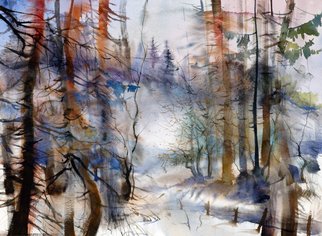 Igor Misyats; Landscape, 2018, Original Watercolor, 50 x 70 cm. Artwork description: 241 Watercolor on Paper.Original painting on 100  cotton paper  300gsm . ...