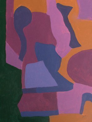 Palle Adamos Finn Jensen, 'Composition X', 2006, original Painting Acrylic, 24 x 32  x 1 cm. 