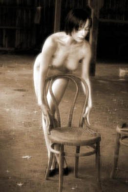 Walter Spaeth; Flo With Chair, 2002, Original Printmaking Other, 45 x 30 cm. Artwork description: 241 EPSON2000P Print for a longer lasting Artwork - more than 100 Years ! ...