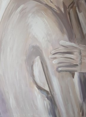 Natalya Sintsova; June, 2021, Original Painting Acrylic, 60 x 80 cm. Artwork description: 241 shoulderskinsoulbodywomancanvasspinefemale beautyHug myselffigurearmnaked...