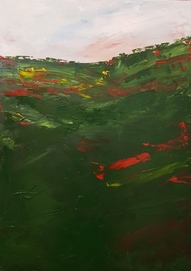 Natalya Sintsova; New Day, 2021, Original Painting Acrylic, 50 x 70 cm. Artwork description: 241 paintingskysummerwindcanvasdayexpressionismfieldfreshgrassgreengreenery...