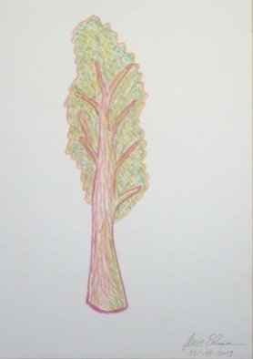 Jens Ehmann; Baum 2019, 2019, Original Drawing Pastel, 29.7 x 42 cm. Artwork description: 241 This picture was made with pastels on paper and afterwards it was fixated with Fixativ.  The work has the titleBaum ...
