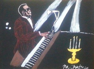 Michael Chatman; Brother Ray, 2014, Original Painting Acrylic, 22.1 x 30 inches. Artwork description: 241           An acrylic painting inspired by the late great singer Ray Charles ...