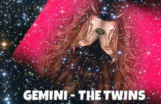 Alisha Bluez; Digital Gemini Twins, 2015, Original Digital Art, 6.6 x 9.5 inches. Artwork description: 241  By sherry from www. astrologyjunction. com Digital art for astrology gemini ...