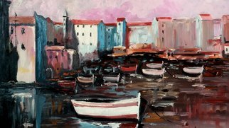Rok Lekaj; Mediterranean Port, 2011, Original Painting Oil, 50 x 40 cm. Artwork description: 241          Oil wonderful beautiful colors         ...