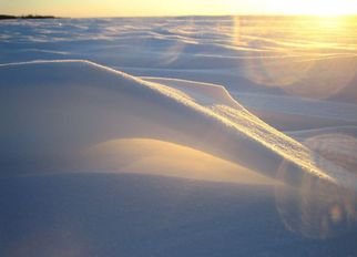 Art Dehls; Snow Wave, 2007, Original Photography Color, 17 x 11 inches. Artwork description: 241  Interesting snow formation, hard packed wind- swept snow. ...