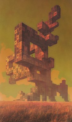 Sergey Skachkov; Construction Set House, 2007, Original Digital Art, 650 x 1100 mm. Artwork description: 241  Absolute primitivism. The artwork is available as a limited edition, hand signed and numbered Fine Art Print. The edition size is limited to 10. Custom sizes are available. ...