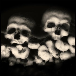 Augusto De Luca; Skull 4 - By Augusto De Luca, 2017, Original Photography Black and White, 1.1 x 1.1 inches. 