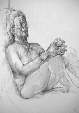 Austen Pinkerton, 'Dorothy Number Three', 2019, original Drawing Pencil, 40 x 58  x 1 cm. Artwork description: 2448 And another. Finished couple of days ago, started last Friday. Dorothy again. . . . third one of her. Like the wrinkles. Quite big: 40 x 58 cm. Pencil drawing using 0. 35mm lead and a blending stick. ...