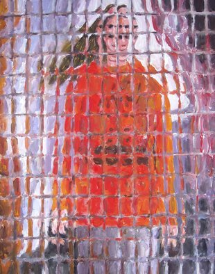 Paolo Avanzi; Woman Dressed In Orange, 2012, Original Painting Acrylic, 40 x 50 cm. Artwork description: 241 acrylic on canvass. Signed and archived by artist...