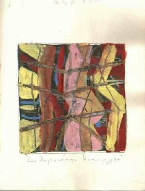 Maria Sevastakis; Untitled, 1995, Original Artistic Book,   cm. Artwork description: 241  mixed media on paper ...