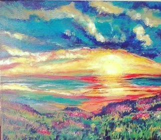 Suzette Dyson; Landscape, 2017, Original Painting Acrylic, 590 x 470 inches. Artwork description: 241 large landscape, expressive, colorful, painterly...