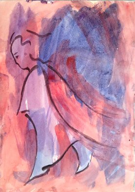 Bacho Gogolashvili; Little Prince, 2018, Original Watercolor, 8 x 12 inches. Artwork description: 241 This watercolor painting is created with a single breath. It shows the beauty of linear brush gesture and transparency of color. ...