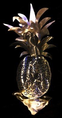 Bob Doster; Pineapple, 2017, Original Sculpture Steel, 8 x 14 inches. Artwork description: 241 Signed numbered series in multiple sizes...