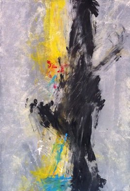 Balint Tisch; BLACK SATURA XI, 2016, Original Painting Acrylic, 26.7 x 19 inches. Artwork description: 241      contemporary, hungarian, abstract, expressionist, noise,      ...