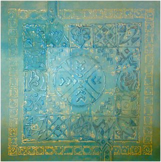 Abdolhosein Banafian; Niakan 8, 2012, Original Painting Other, 100 x 100 cm. Artwork description: 241         painting abstract cultur iranian persian artist        ...