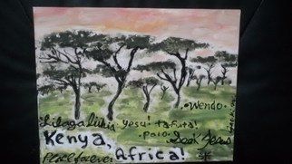 Jacki Weber; Kenya, 2015, Original Painting Acrylic, 4.6 x 4 inches. Artwork description: 241  5. 00 for any of my framed photo sized art. first one free. single jacki on twitter to request please thx ...