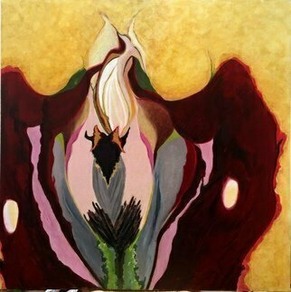 Becky Soria, 'Floreo Apex', 2019, original Painting Acrylic, 36 x 36  x 2 inches. Artwork description: 1911 Looking at the long tradition of the feminine, fertilization been symbolized through the floral, seeds, plants  ...
