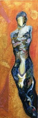 Becky Soria; Nova Rising, 2021, Original Painting Acrylic, 24 x 8 inches. Artwork description: 241 from the collection   Consequential Journeys ...