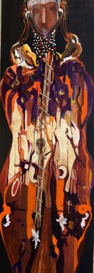 Becky Soria; The Last Song, 2023, Original Painting Acrylic, 20 x 60 inches. Artwork description: 241 From the series: Gaia s Oracle  a mixed media painting done in reference to the environmental issues of planet earth...