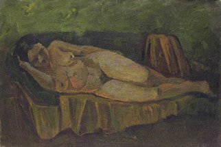 Sergey Belikov; Woman On Sofa, 1978, Original Painting Oil, 79 x 53 cm. Artwork description: 241 Original oil painting on canvas, in impressionistic style with the view of naked woman lying on sofa...