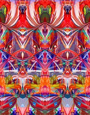 Herbert Bennett; Wallpaper3, 2008, Original Printmaking Giclee - Open Edition,   inches. Artwork description: 241  Patterns in a hyper space of 2 and 3 dimensions simultaneously harmonized. ...