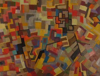 Ben Hotchkiss, 'Composition 2076', 2010, original Painting Oil, 2 x 2  x 1 inches. Artwork description: 5475 This is a painting that is a part of a 2 by 2 foot series of abstract oils that were painted about ten years ago. ...