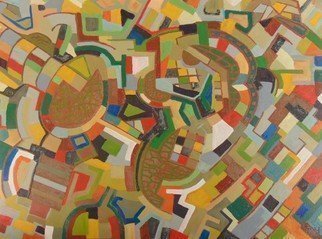 Ben Hotchkiss, 'Composition 2081', 2021, original Painting Other, 2 x 2  x 1 inches. Artwork description: 1911 It is a painting that is a part of a 2 by 2 foot series of abstract oils that I painted about ten years ago. ...