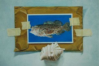 Jonathan Benitez; Previous Catch, 2007, Original Painting Acrylic, 10 x 11 inches. Artwork description: 241  i painted it based on the photos of catch from last summers fishing. ...